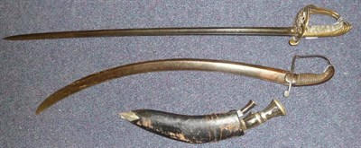 Lot 212 - A Georgian Sabre of 1796 Type, the 70cm single edge broad fullered curved steel blade etched...