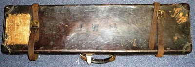 Lot 313 - A Stitched Leather Shotgun Case, the inner cover set with label for Charles Lancaster, London,...