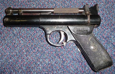 Lot 397 - PURCHASER MUST BE 18 YEARS OR OVER A Webley Premier E .22 Calibre Air Pistol, numbered 797, two...