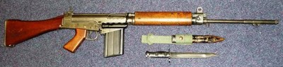 Lot 424 - A Deactivated Ex-Australian Army 7.62mm Self Loading Rifle, LIAI, numbered AD6218540, with...