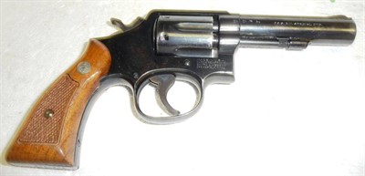 Lot 434 - A Deactivated Smith & Wesson ";Model 10"; .38 spl Six Shot Revolver, with blued finish and...