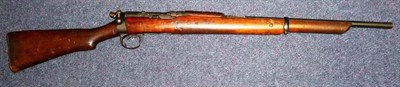 Lot 436 - A Deactivated British Bolt Action Carbine, the steel barrel drilled, stamped with crowned VR...