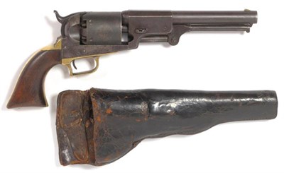 Lot 442 - A Rare Colt First Model Dragoon Six Shot Percussion Revolver, the 19cm cylindrical barrel...