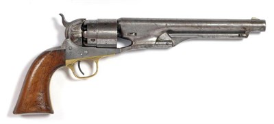 Lot 444 - A US Colt Model 1860 .44 Calibre Six Shot Percussion Revolver, the 20cm steel barrel stamped...