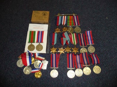 Lot 8 - A Group of Four Second World War Medals, of 1939-45 Star, France and Germany Star, Defence and...