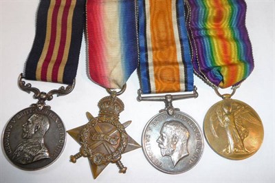 Lot 18 - A First World War Gallantry Group of Four Medals, awarded to 68431 BMBR.(later SJT) F.J.TIMMS....