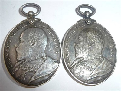 Lot 33 - Two Territorial Force Efficiency Medals (Edward VII), awarded to 255 CPL.E.DELLHIDE....