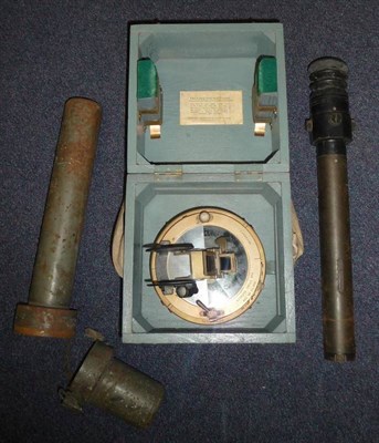 Lot 66 - A British Military Issue Azimuth Compass, the Azimuth Circle No.4 stamped REF.No. 6A/890...