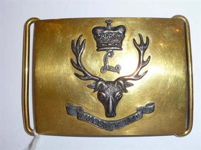 Lot 100 - A Brass Belt Clasp to the Seaforth Highlanders (Ross-shire Buffs, the Duke of Albany's),...