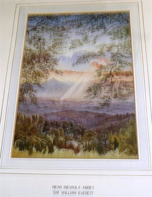 Lot 107 - Sir William Everett - Mountainous Landscape, watercolour, possibly an African scene, with later...