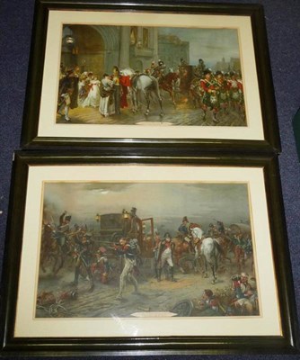 Lot 114 - ;Summoned to Waterloo, Brussels, Dawn of June 16th 1815; and ";Capture of Napoleon's Carriage after