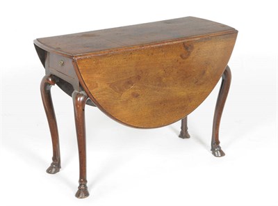 Lot 1578 - A George II Mahogany Dropleaf Table, mid 18th century, the rectangular centre section with...