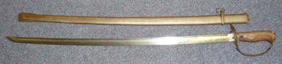 Lot 187 - A Japanese Type 32 Model Cavalry Trooper's Sabre, the 77.5cm single edge fullered steel blade...