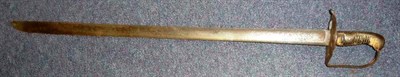 Lot 200 - A 1796 Pattern Heavy Cavalry Trooper's Sword, with 88cm single edge broad fullered steel blade, the