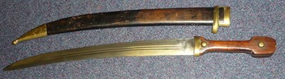 Lot 207 - A Copy of a Russian Military Short Sword or Kindjal, the 44cm double edge fullered steel blade...