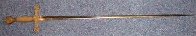 Lot 230 - A 19th Century French Court Sword in 17th Century Style, the 70.5cm fullered triangular section...