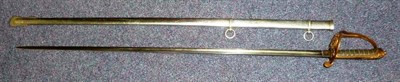 Lot 237 - A Victorian 1854 Pattern Infantry Officer's Epee Sword, the 82cm single edge fullered steel...