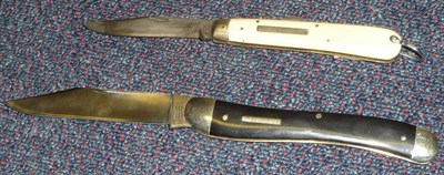 Lot 260 - A William Rodgers, Sheffield Folding Pocket Knife, the 12cm hatchet tip steel blade stamped I...