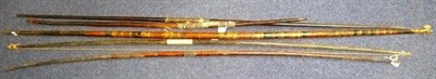 Lot 291 - A Sinhalese Wood Self Bow, of tapering cylindrical section, the whole of the limb lacquered and...