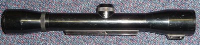 Lot 357 - A German 4x36 Scope by Schmidt & Bender, with Reticle No.1 (3-post sniper), the elevation...