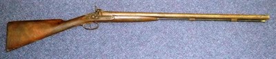 Lot 454 - A 19th Century Percussion Cap Double Barrel Sporting Gun by E & G Higham, 76cm steel barrels signed