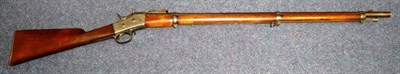 Lot 462 - A Swedish Carlsborg Rolling Block Military Rifle, 12.7mm, the 83cm steel barrel numbered 5243...