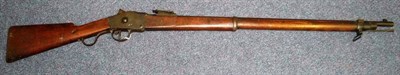 Lot 464 - A Steyr M1885/1886 Single Shot Falling-Block Service Rifle, numbered 520, with 82cm blued steel...