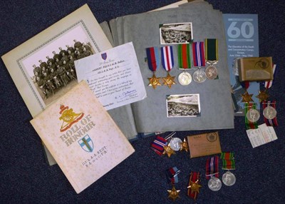 Lot 13 - Liberation of Belsan Concentration Camp Interest:- A Second World War Group of Five Medals, awarded