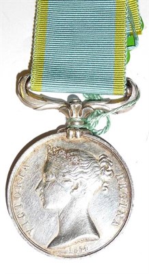 Lot 26 - A Crimea Medal, 1854, awarded to 2427 GEORGE COATES 47TH Regt.