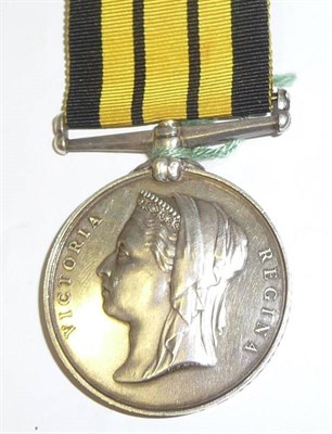 Lot 29 - An Ashantee Medal, 1874, awarded to A.STACEY. LG.STOKER. H.M.S. BARRACOUTA. 73-74.