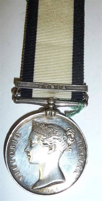 Lot 32 - A Naval General Service Medal, with clasp SYRIA, awarded to DAVID EDWARDS. (LIEUT R.N. - the latter