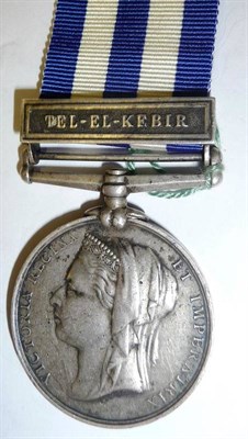 Lot 33 - An Egypt Medal, 1882, with clasp TEL-EL-KEBIR, awarded to J.CASEY, PTE. R.M.