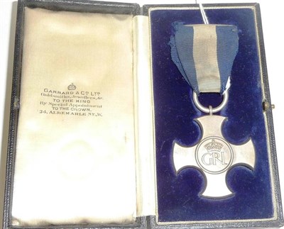 Lot 35 - A Distinguished Service Cross (George VI) GRI, the reverse dated 1941, with hallmarks for...