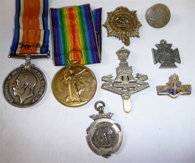 Lot 58 - A First World War Pair, awarded to 107926 GNR.R.PEARSON. R.A., comprising British War Medal and...