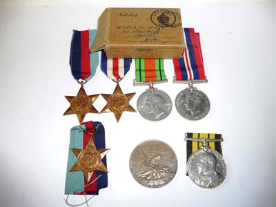 Lot 63 - A Second World War Group of Four Medals, comprising 1939-45 Star, France and Germany Star,...