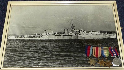 Lot 65 - A Second World War Group of Four Medals, awarded to Lieutenant Norman Edward Buckley Royal Navy and