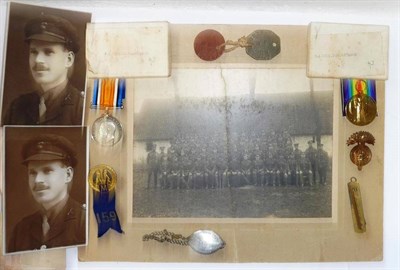 Lot 66 - A First World War Pair, awarded to 2.LIEUT.B.R.GRIBBON, of the 18th Northumberland Fusiliers,...