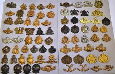 Lot 86 - A Collection of Seventy Seven Canadian Collar Badges, including 49th Hastings Rifles, 51st Soo...