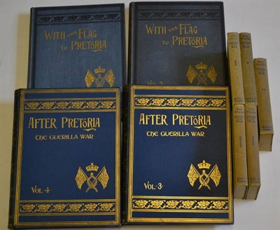 Lot 140 - Nine Books:- Five volumes of the Daily Telegraph Story of the War, published 1943; two volumes...