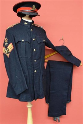 Lot 174 - A No.1 Dress Uniform to a Battery Sergeant of the Royal Artillery, comprising peaked cap, tunic...