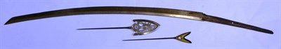 Lot 236 - Two Japanese Yanone, one of Yanagi-Ba (Willow Leaf) design, the other of Karimata (";Rope Cutter";)