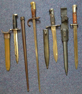 Lot 246 - A French Model 1874 Gras Bayonet, the St Etienne T section steel blade dated 1878, with...