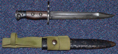 Lot 247 - A British No5 MK1 2nd Type Jungle Carbine Bayonet, the blade stamped WSC and with Wilkinson's...