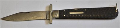 Lot 264 - A Brookes and Crookes, Sheffield Folding Lock Knife, the 10.5cm steel blade stamped with...