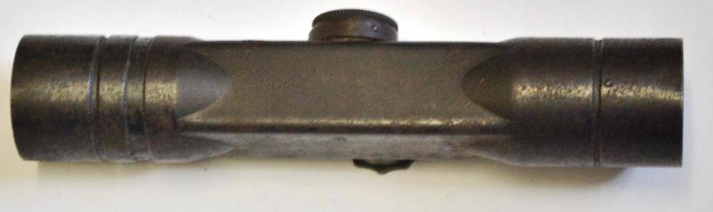 Lot 496 - A German Second World War FG42 Rifle Scope, the body stamped Gw ZF4 11018 dd x. followed by a...