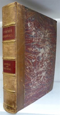 Lot 74 - Lysons (Daniel & Samuel) A Concise Topographical Account or History of the County of Cornwall,...