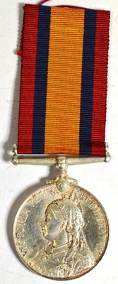 Lot 26 - A Queen's South Africa Medal, awarded to 5280. PTE.S. COLLINS. 6TH R.WAR. REGT. (Possibly renamed)
