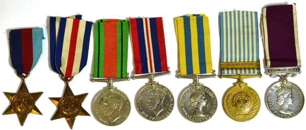 Lot 29 - A Second World War/Korean War Long Service Group of Seven Medals, awarded to 935937...
