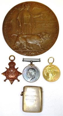 Lot 40 - A Group of Family Medals:- a 1914-15 Star, awarded to 15414 L.CPL.J.A. DRAPER. SOM:L.I., with...