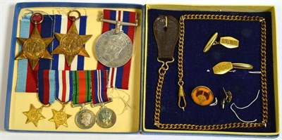 Lot 42 - A Second World War Trio, of 1939-45 Star, France and Germany Star, and War Medal, with four...